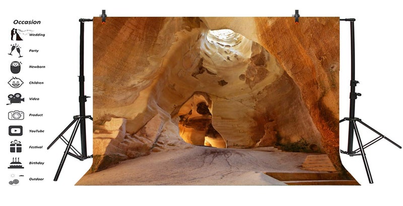 Yeele 10x8ft Bell Cave Backdrop for Photography Nature Cavern Scenery Background Kids Adult Photo Booth Shoot Vinyl Studio Props - Image 3